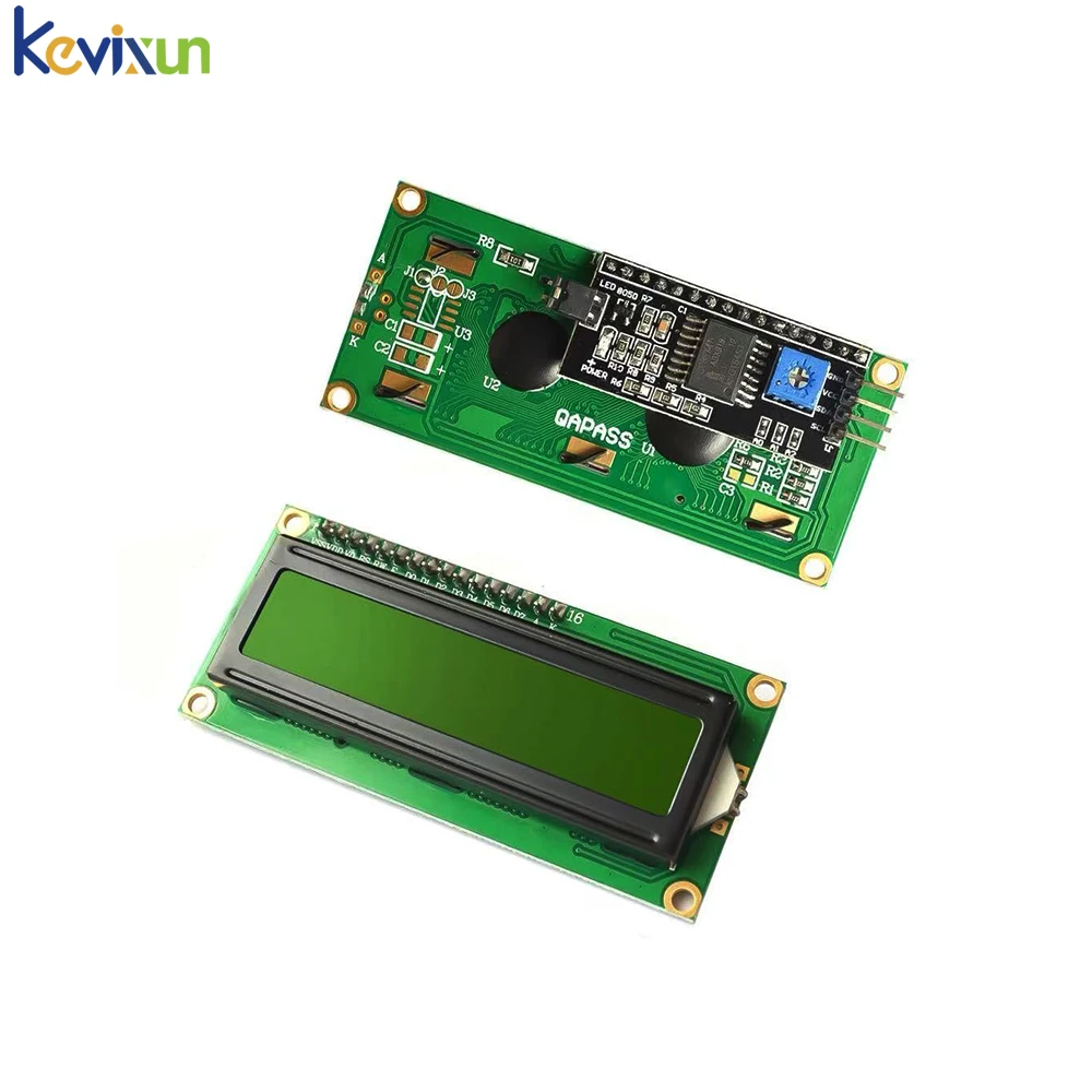 LCD1602 1602 LCD Module Blue / Yellow Green Screen 16x2 Character LCD Display PCF8574T PCF8574 IIC I2C Interface 5V For Arduino