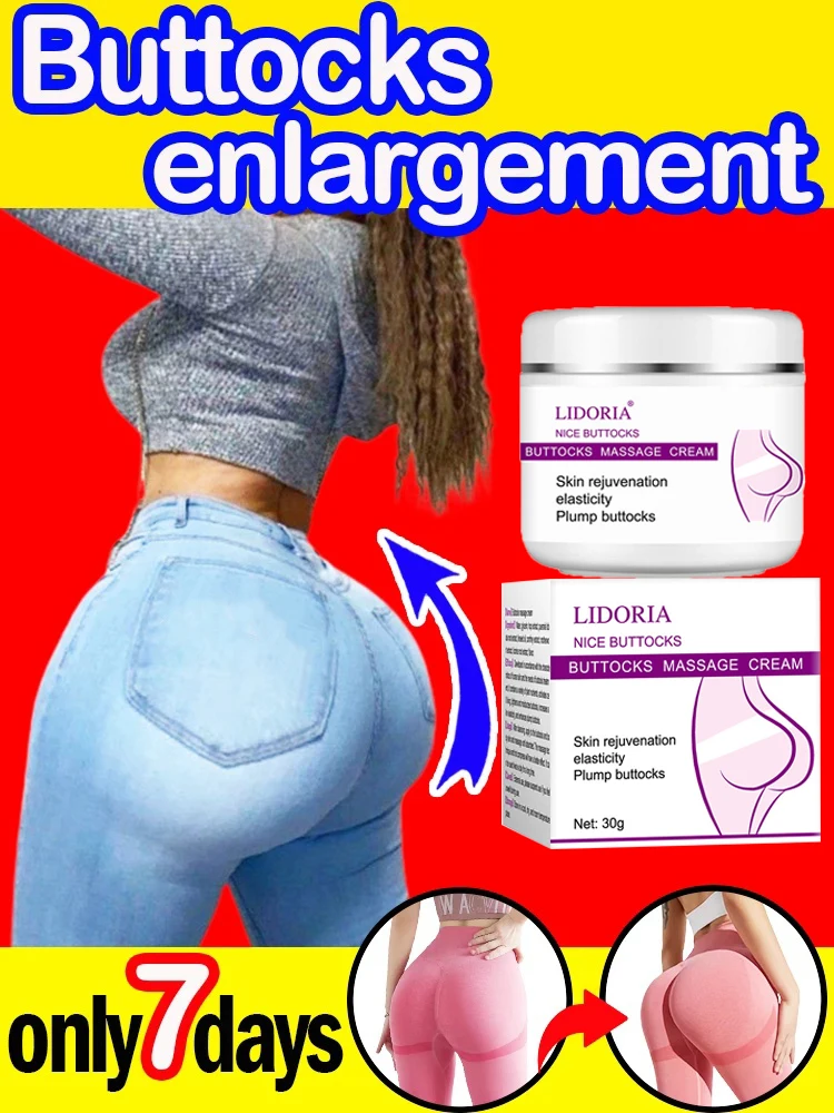 Creme natural de aumento de nádegas, eficaz, aumento de bunda, crescimento, levantador de bunda, peito firme, loção corporal sexy maior para mulheres