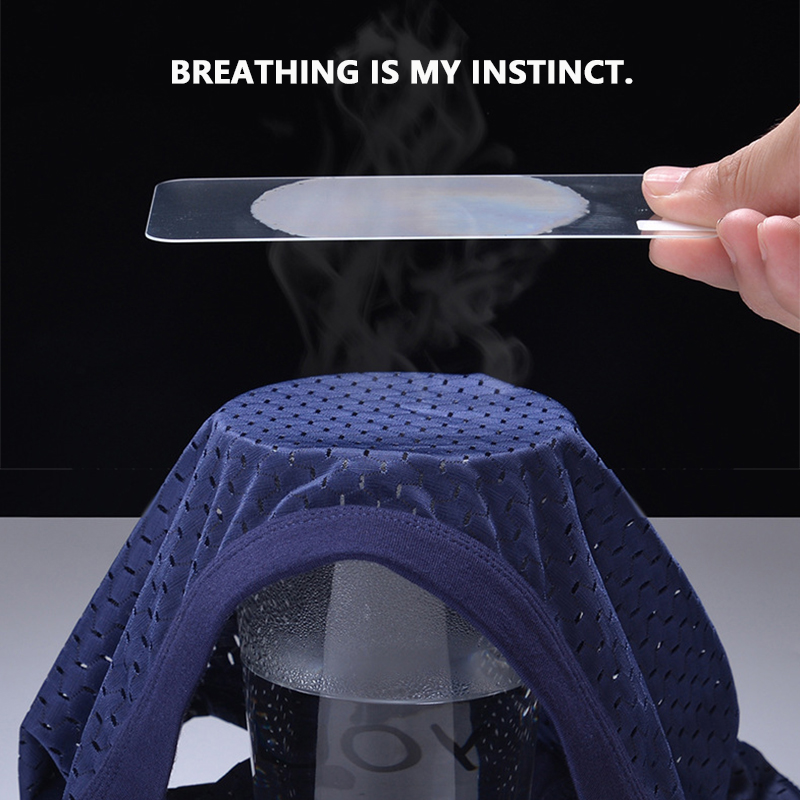 Bielizna męska Męskie cienkie oddychające trójkątne majtki dla mężczyzn Ice Silk Briefs Mesh Sexy Square Corner Pants dla męskich szortów