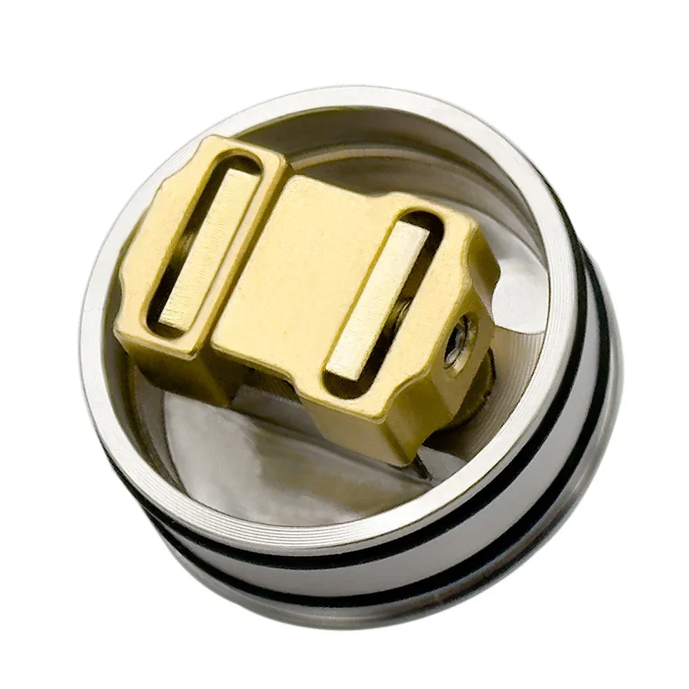 Mesh Pro RDA Zerstäuber 25mm mit 3 Stück 316l Mesh Spule mit Gold Squonk Pin bf DIY Werkzeug tank