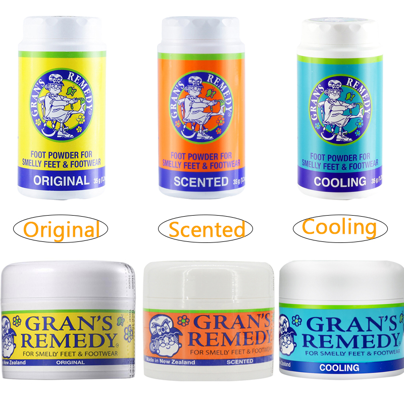 (Original, Kühlung & Duft) grans Heilmittel Fuß Pulver für Stinkende Füße und Schuhe 35g/50g