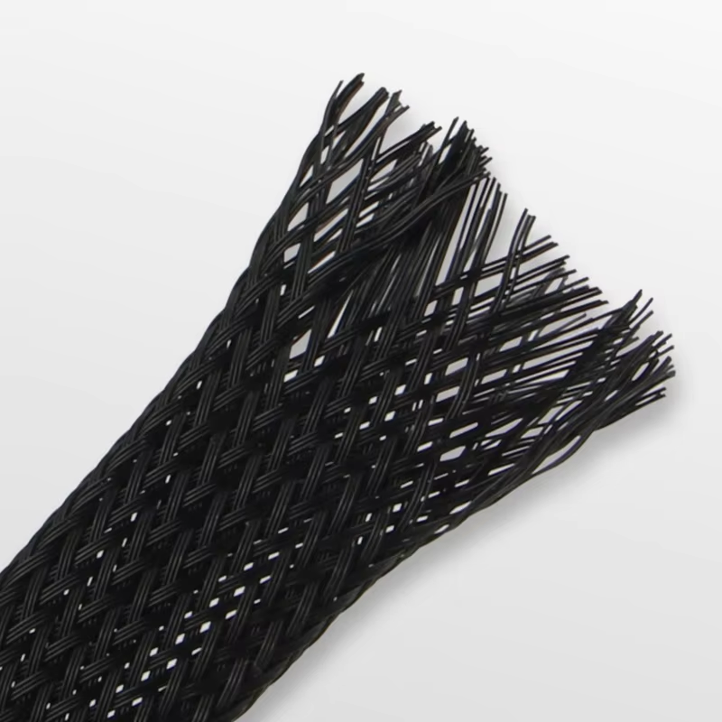 10M Black Insulated Braid Sleeving 4 - 30mm Tight PET Wire Cable Gland Protection Cable Sleeve Flame-Retardant Nylon Tube