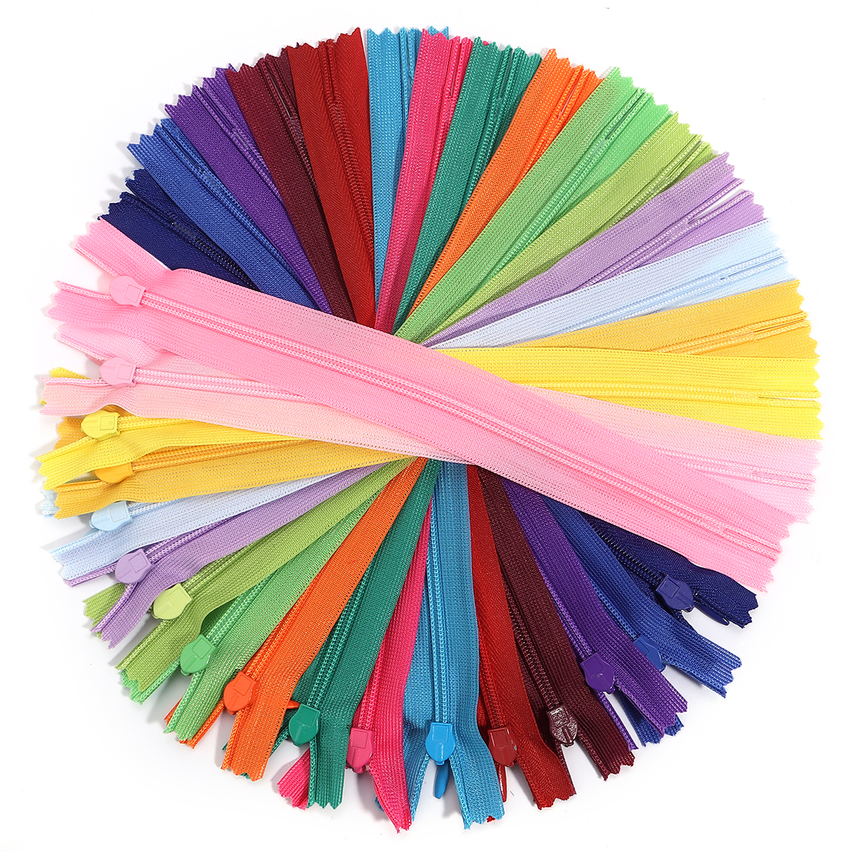 10 шт./упаковка, невидимые нейлоновые молнии 20 см