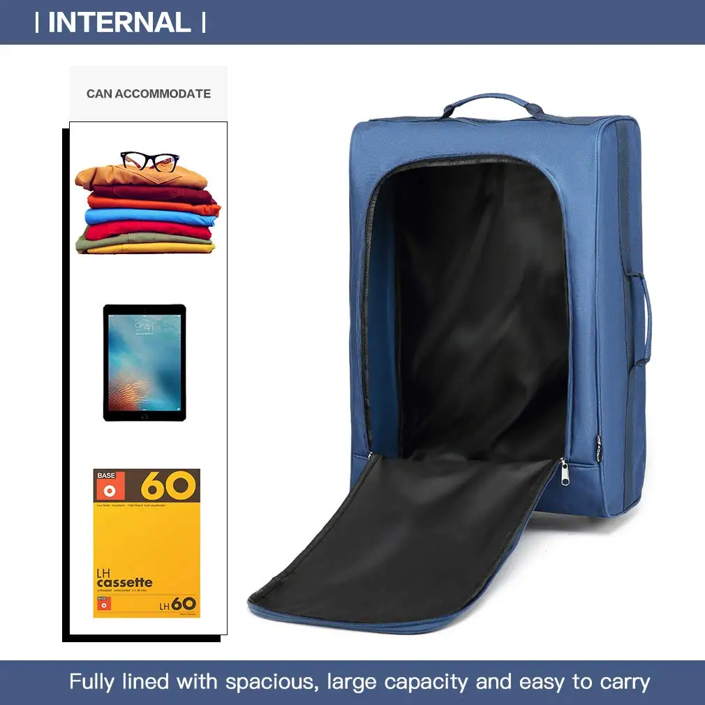 Kono Kabinentrolley, Leichtes Handgepäck, Softshell, Doppelräder, Reisetasche