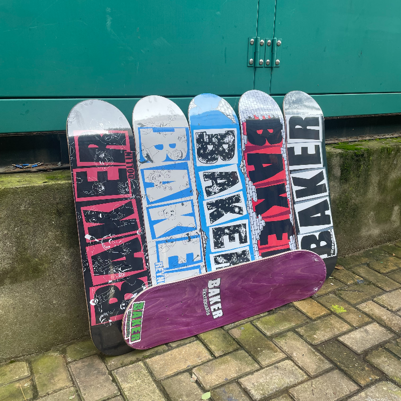 Baker skateboard parts  deck pro 100% canada maple 7 ply double rocker 7.75/8.0/8.25/8.5 inch size add griptape