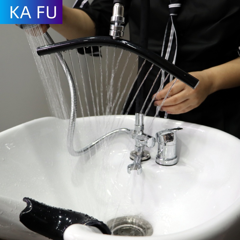 Cabeça de chuveiro spa para shampoo pia torneira cabeça de chuveiro para shampoo cama tigela lavagem salão de beleza estilo cuidados com o couro cabeludo cachoeira ajustável