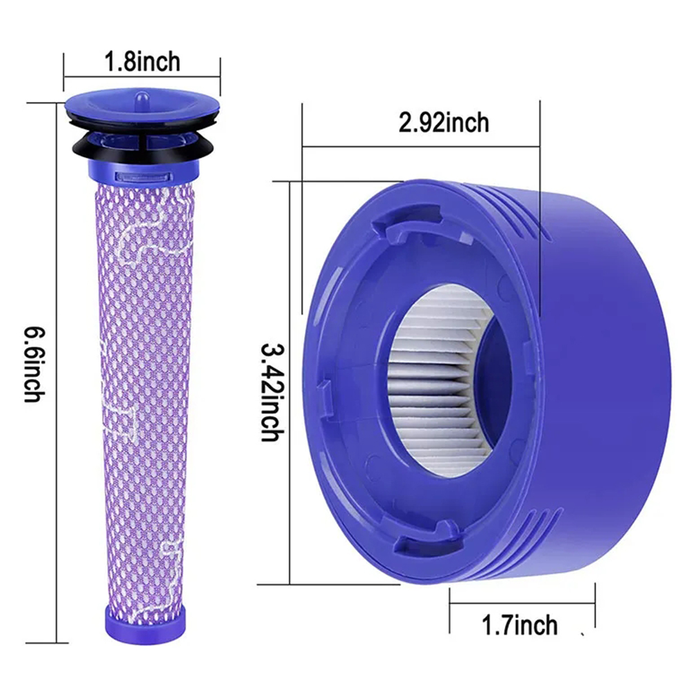 HEPA-Filter und Vorfilter für Dyson V7 V8 Absolute Animal Motorhead Akku-Staubsauger, Ersatzteil