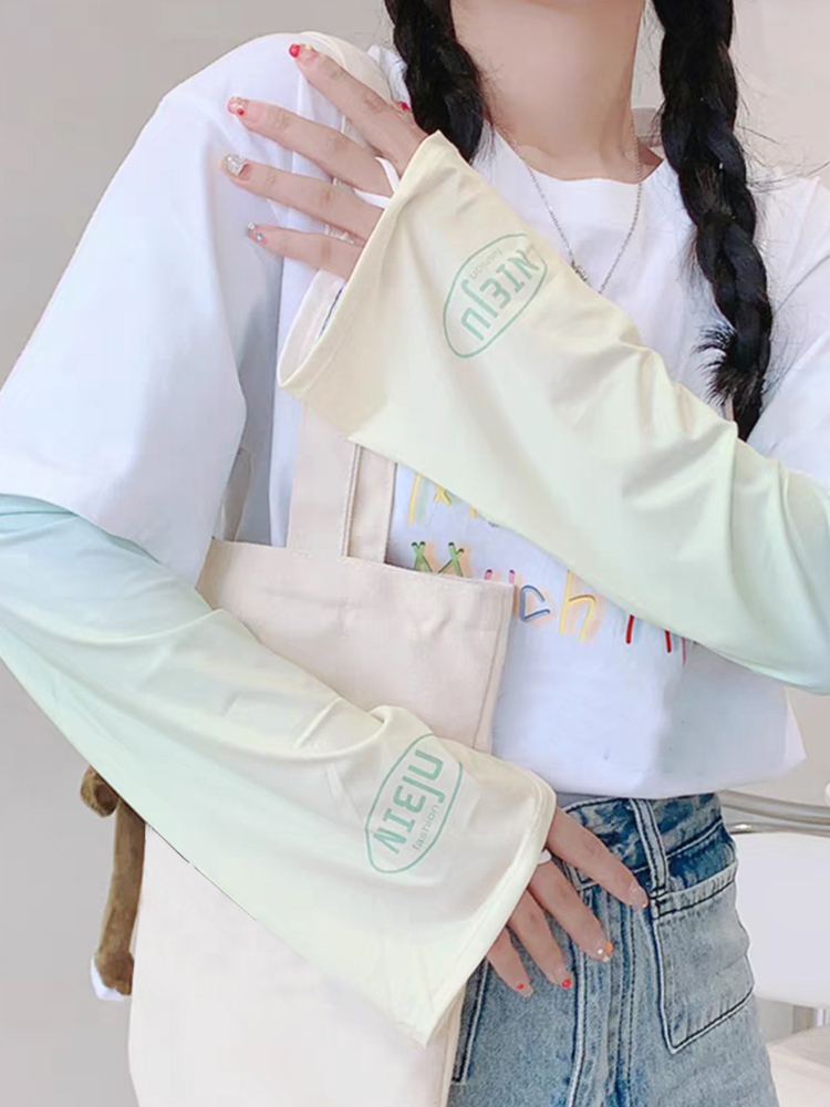 男性と女性のためのゆったりとしたサイクリングアームスリーブ,氷生地,UV保護,日焼け止め,ランニング,アウトドアスポーツ,ウォーマー,yzl05