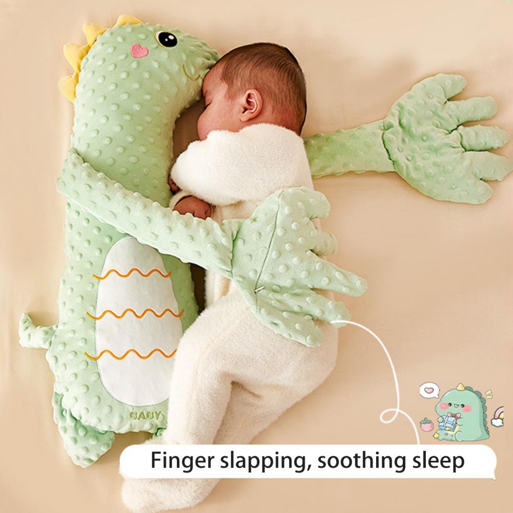 Jouet de Sommeil en Peluche pour Bébé, avec Coussretours de Paume, Oreiller Électrique Réglable pour les Mains, 3 Pièces