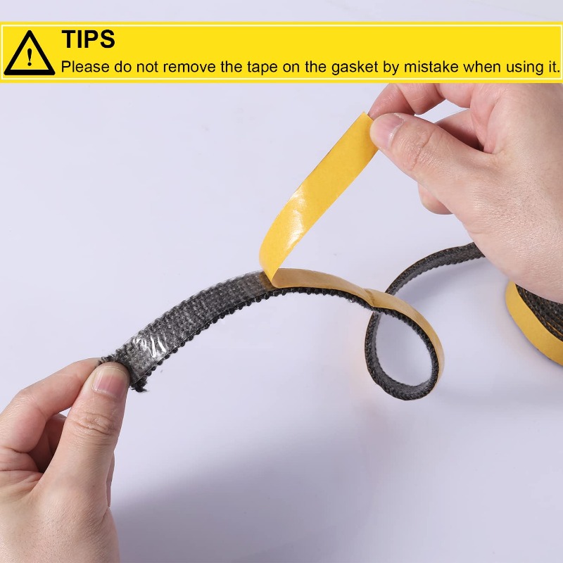 20/25 мм плоская самоклеящаяся лента для дровяной печи, прокладка для двери камина из стекловолокна для внутренней дровяной печи, курильницы на пеллетах