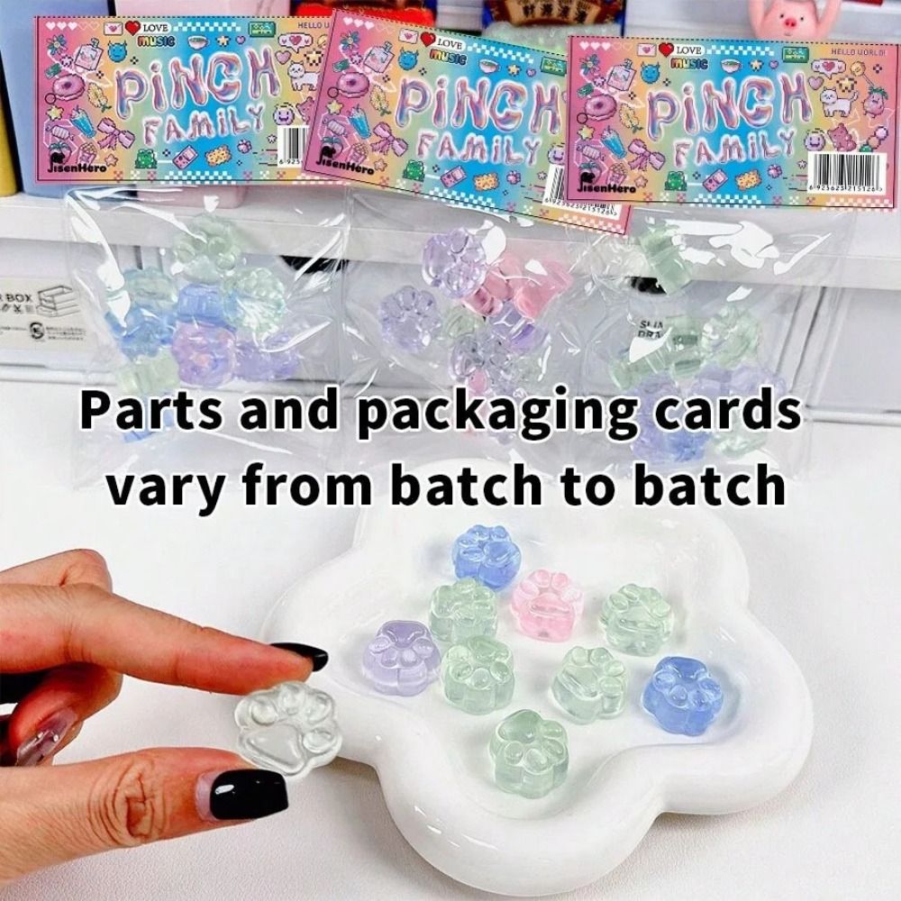 10 шт., TPR, игрушка-щипцы кошачьей лапы для маленьких детей, мини-кошачья лапа, выдвижные игрушки, декомпрессионный подарок