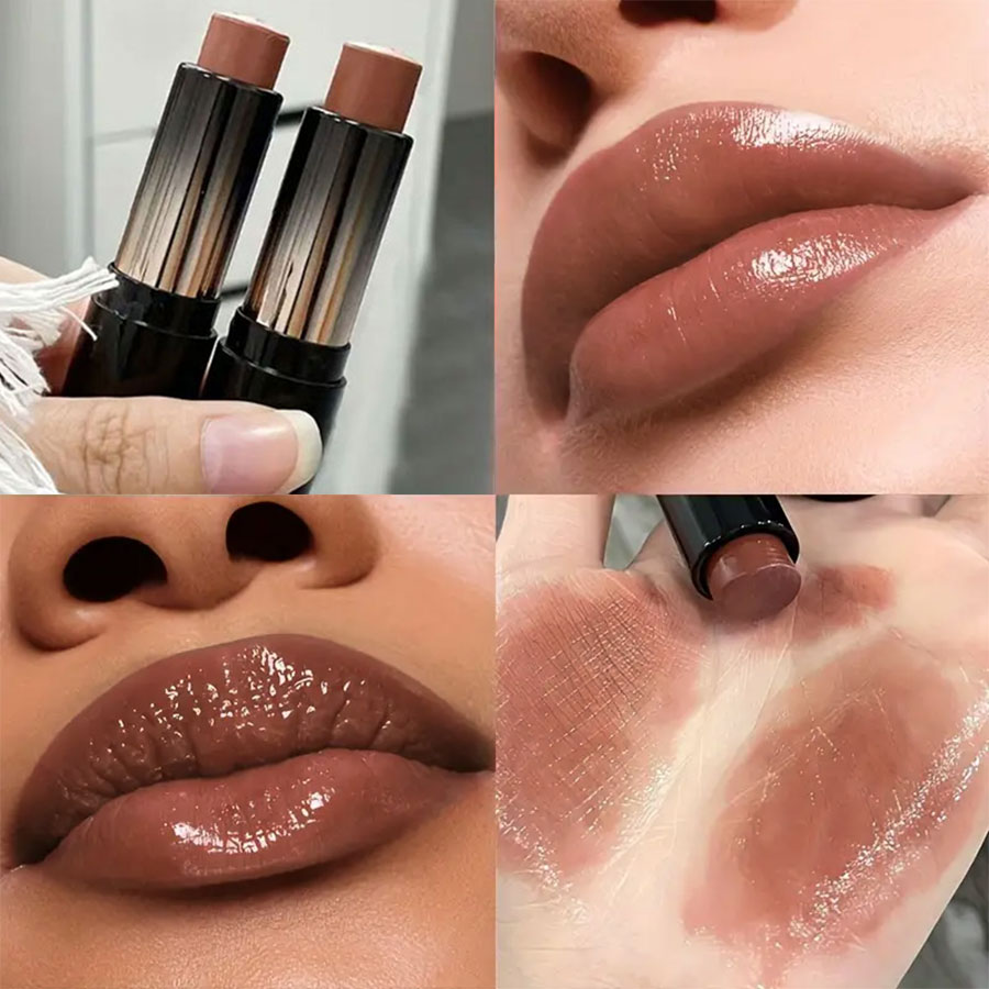 Rossetto rosso marrone rossetto specchio idratante impermeabile rossetto lucidalabbra trucco naturale a lunga durata regalo di San Valentino