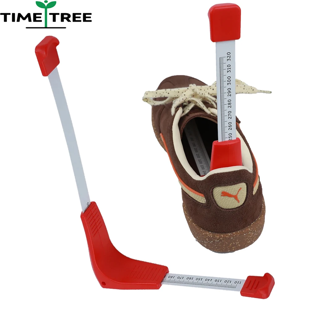 Instrumento de medição de pés para adultos e crianças, régua calculadora de tamanho de sapato de 11-32cm/medidor de pé de medição de laço