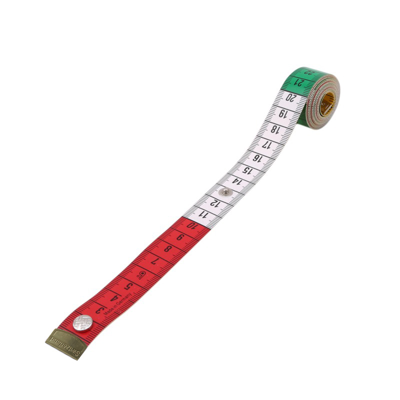 1.5M Soft Tape Measure Tailor's Tape With Snap Fasteners Body Measuring Double-sided Ruler For Needlework Sewing Tool