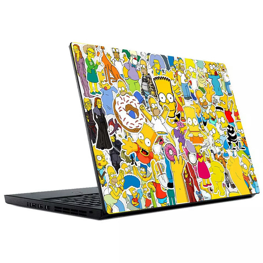 10/30/50 pçs legal os simpsons dos desenhos animados adesivos comédia família anime adesivo telefone bagagem portátil diversão graffiti decalques crianças brinquedos