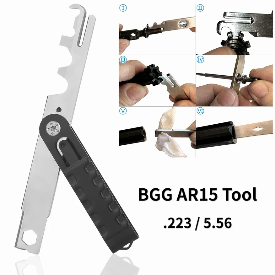 Rascador de Rifle AR15, herramienta de extracción de carbono BCG 223/5.56 AVAR15S AR 15, Kits de limpieza de pernos AR-15 para pistola de caza para M16 M4