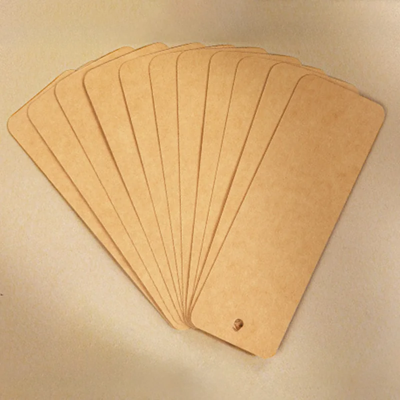 Set of 25 kraft Paper Bookmarks Blank Card Bookmark kit with Colorful Tassel Pendant Cute girl Stickers for DIY Projects