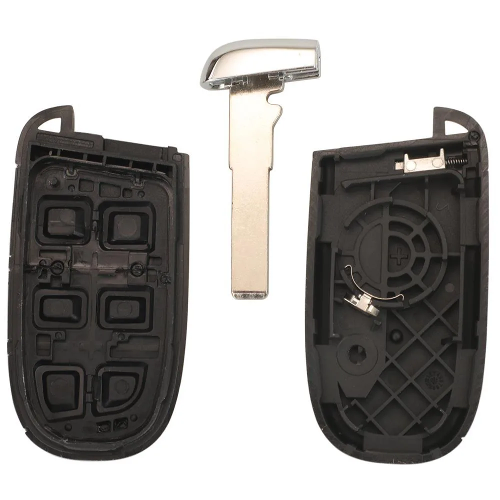 Jingyuqin SIP22 Blade mando a distancia inteligente carcasa de llave de coche Fob para Jeep Renegade brújula 3/4/5 botones Auto SUV funda Fob de entrada sin llave