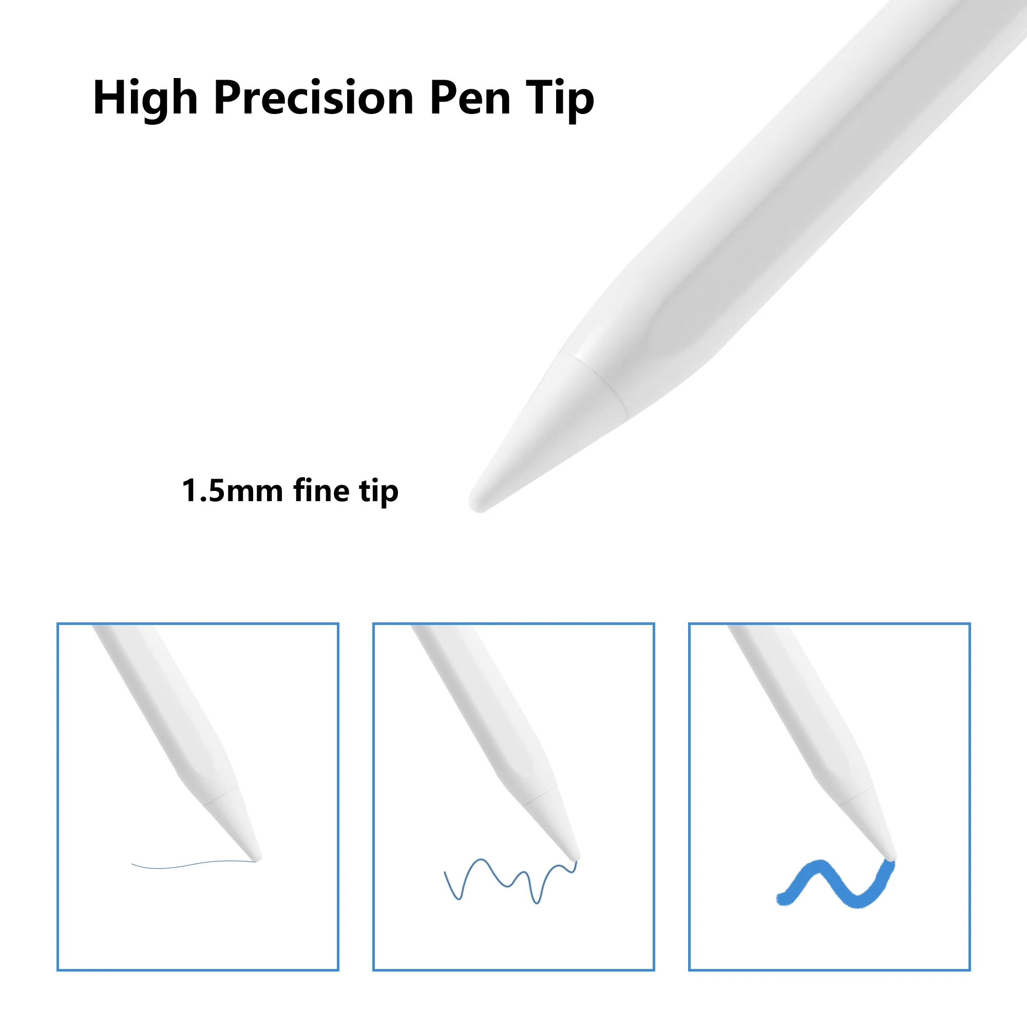 Lápiz óptico para Apple Pencil 1 2 iPad 10th 9th 8th 7th 6th Air 5th 4th 3rd Generación Pro 12,9 11 pulgadas Mini 6 5 Palm Rejection