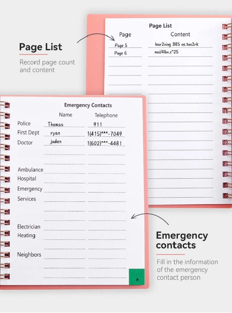 Password Book Notebook A6 With Alphabetical Tabs Notepad Office Supplies Stationery Diary School Supplies Gift Writing Pads