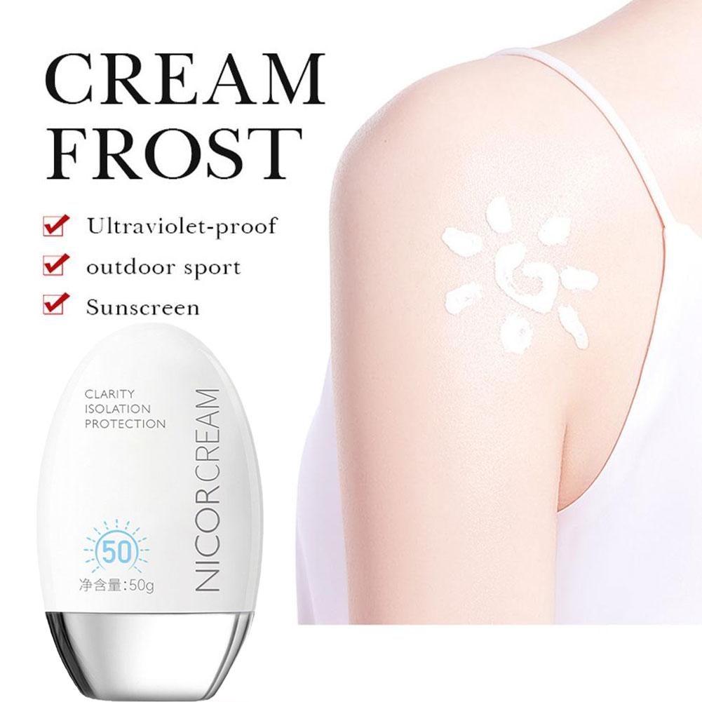 50ml à prova dwaterproof água protetor solar corporal facial creme protetor solar creme protetor da pele anti sol creme de proteção facial spf50 +