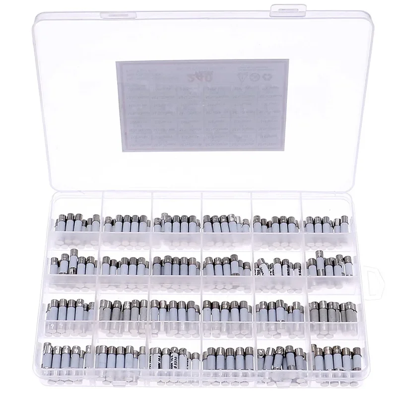 5x20mm 250V Fusible cerámico de soplado rápido 0.1A 0.25A 0.5A 1A 2A 2.5A 3A 3.15A 4A 5A 6A 6.3A 8A 10A 15A 16A 20A 30A