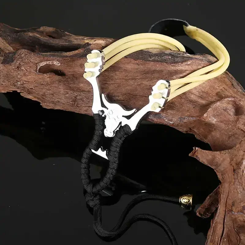 Fionda Bullhead in acciaio inossidabile Fionda a pressione rapida Fionda da tiro ad alta precisione per esterni Accessori per sport e caccia