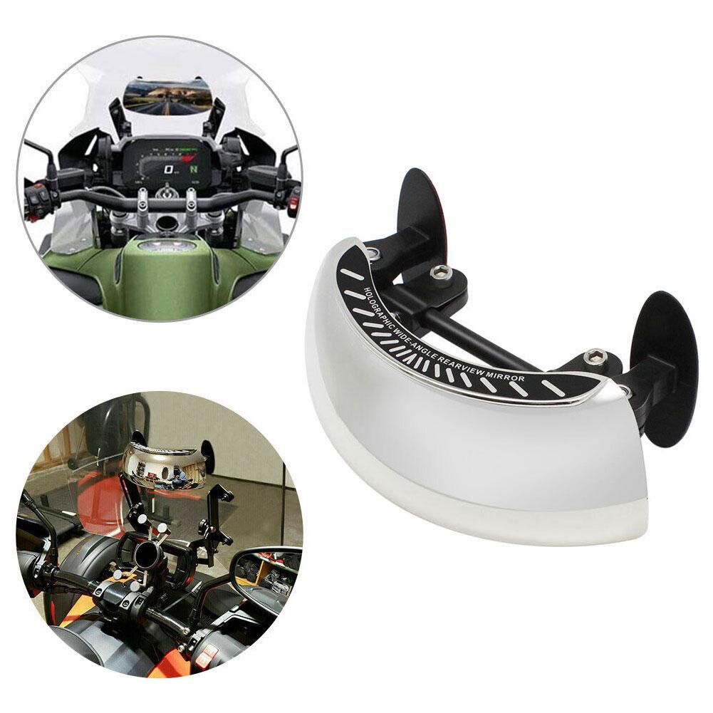 Parabrisas de motocicleta, espejo de punto ciego de 180 grados, espejos retrovisores gran angular, espejo retrovisor pequeño para BMW Yamaha Honda