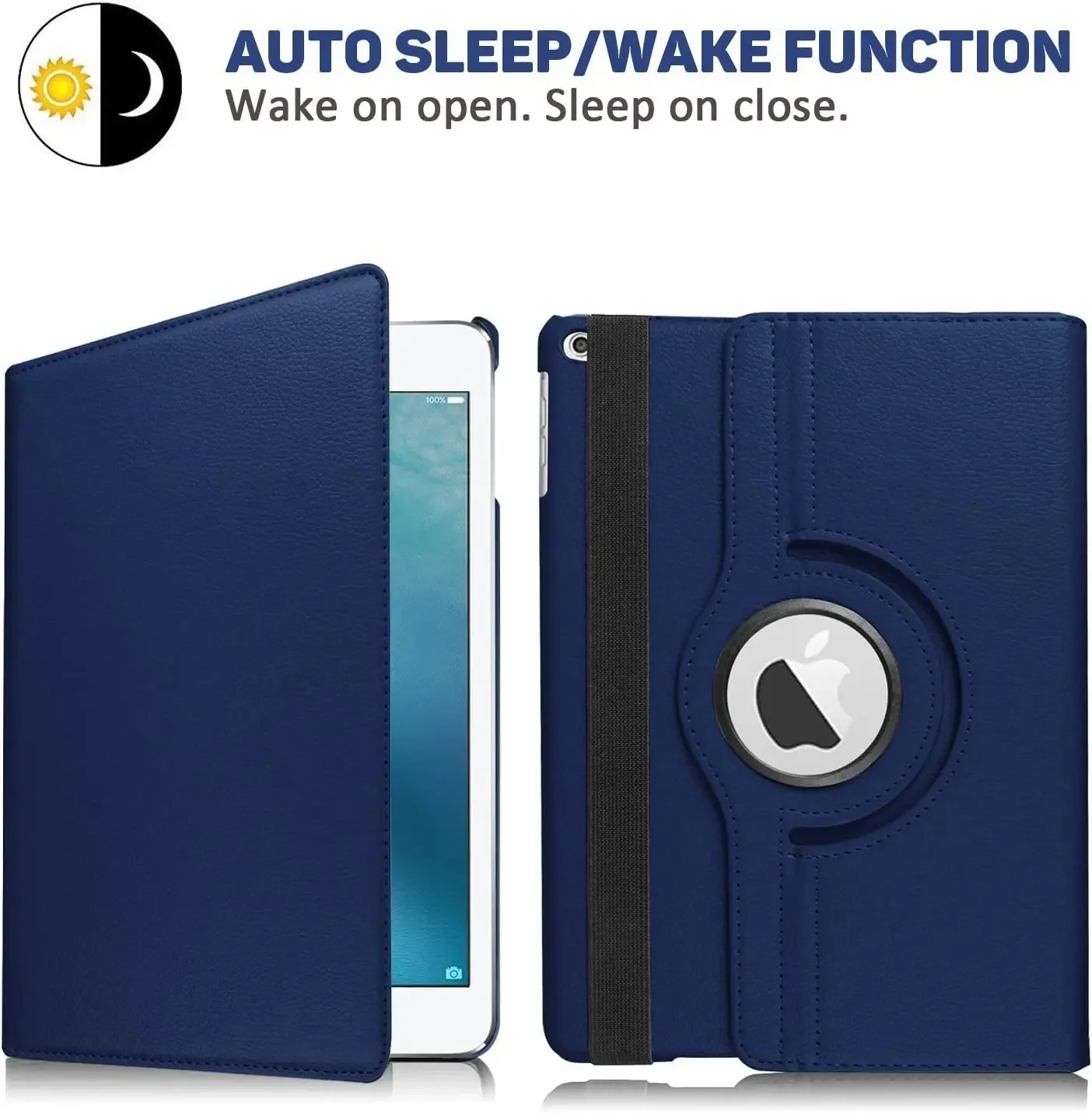 Funda Ratating 360 para iPad Air 1 Air 2 iPad 9,7 2017 2018 5 6 PU funda iPad A1474 A1475 A1566 A1567 A1822 A1823 A1893 A1954