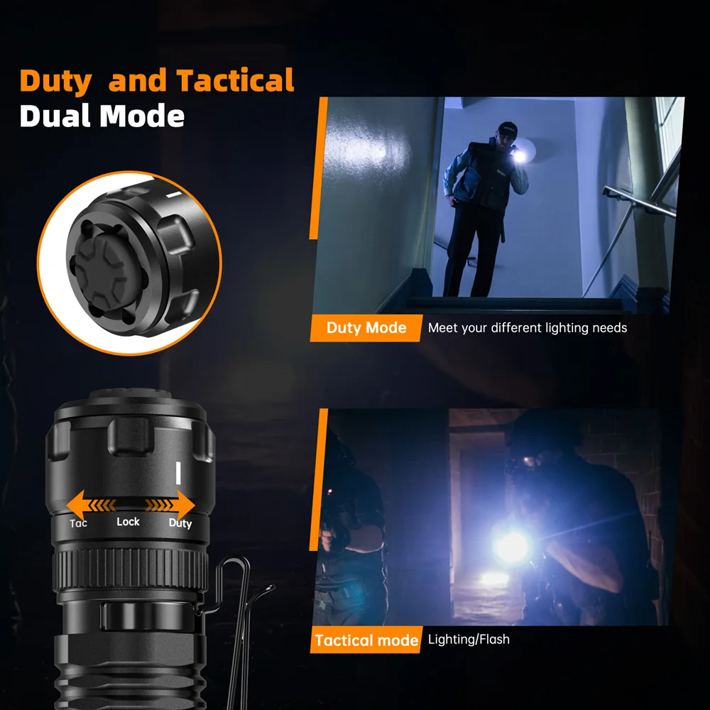 Sofirn New SK1 1300lm Tactical Flashlight SFT25R LED Light 18650 USB C Rechargeable 479m EDC Torch IP68 Lamp with Dual Switch