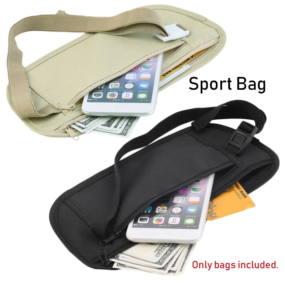 Stoff Hüft taschen Reisetasche Brieftasche Pass Geld Hüftgurt Tasche schlanke geheime Sicherheit nützliche Reisetaschen Brust packungen