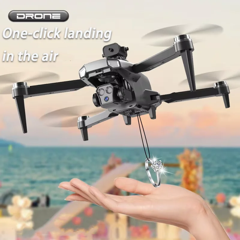 Drone profissional hd 4k com câmera dupla wifi fpv, drone para evitar obstáculos, fotografia aérea e câmera drone, brinquedo de aniversário