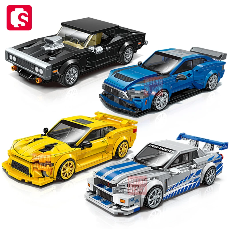 SEMBO BLOCK Stadt Berühmte Technische Sport Auto Supercar Modell Montage Baustein Klassische Fahrzeug Serie Ziegel Junge Spielzeug Geschenke