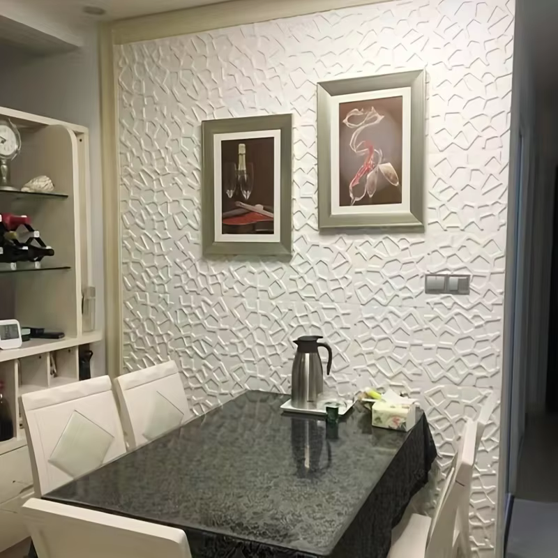 Papel de parede decorativo à prova de umidade, à prova d'água, antiincrustante, anticolisão, autoadesivo, estilo moderno, 35*35cm, teto