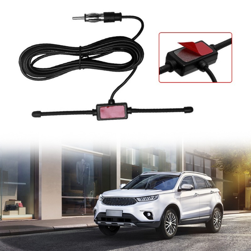 Auto FM-antenne Auto-dipoolantenne Boot Stereo AM FM-glasantenne Radioantenne Autoradio-antenne Antenne-splitterkabeladapter
