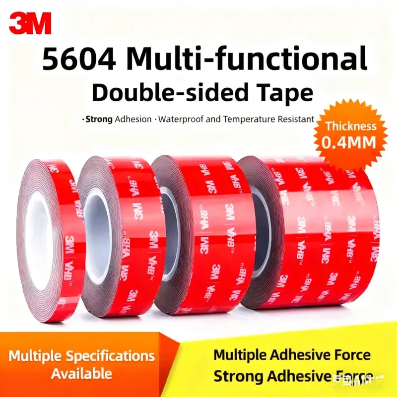 Cinta adhesiva de doble cara Extra fuerte de 3M 5604 3m de largo 0,4mm de espesor para la industria del hogar del coche cinta especial de doble cara fuerte
