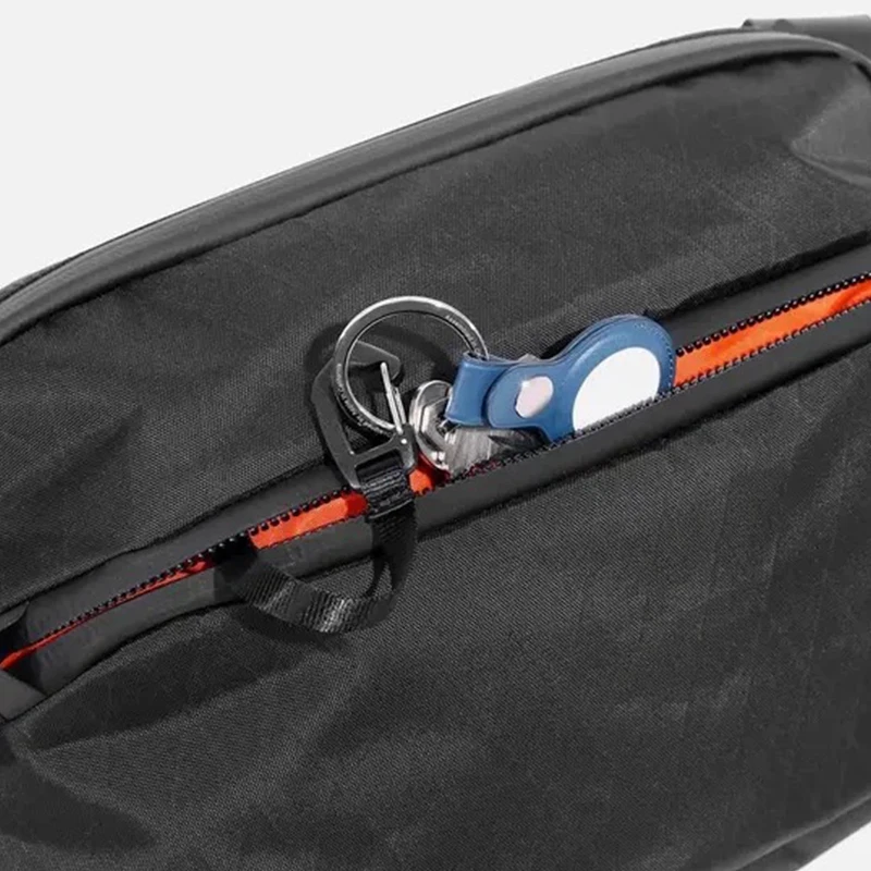 กระเป๋าสะพายคาดลำตัวสำหรับวันเดียวสำหรับทุกเพศวัสดุทำจากไนลอนกันน้ำแฟชั่นได้3เส้นกระเป๋าคาดเอว6L กระเป๋าคาดหน้าอก