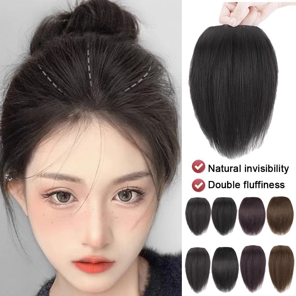 Almohadillas invisibles sin costuras esponjosas para mujer, Clip en extensión de cabello, forro de cabello Natural, cubierta lateral, pieza de cabello, almohadillas sintéticas
