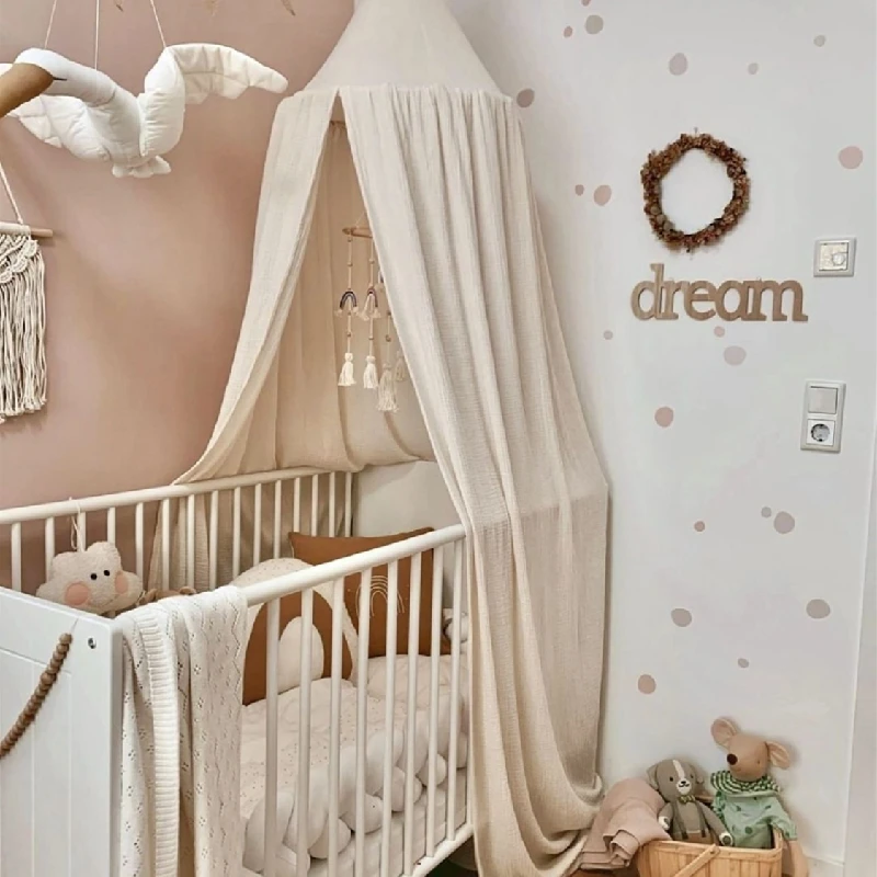 Baby Mosquito Net For Crib Bed Canopy Kids Cotton Hanging Dome Curtain Baby Mosquito Net Play Tent Children Room Decoration