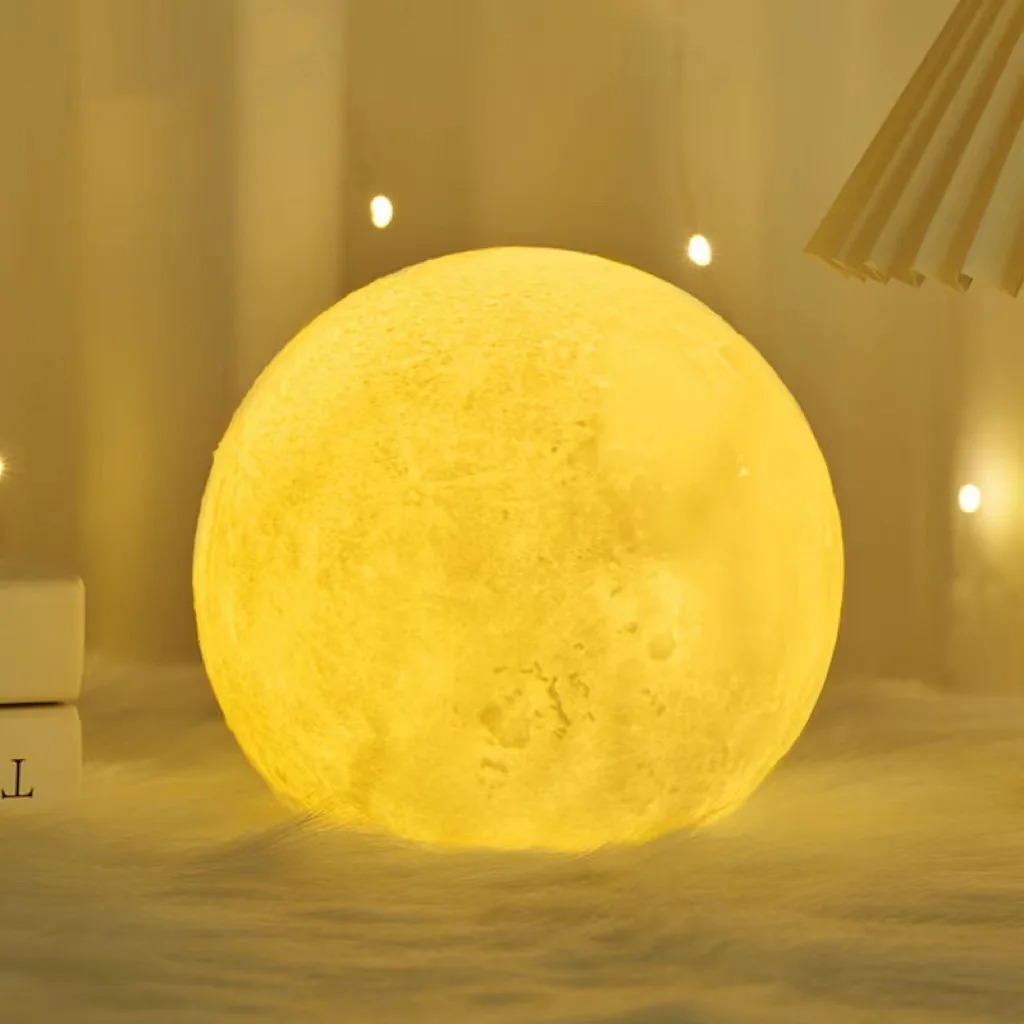 ขายร้อน Moon Light บรรยากาศโรแมนติกตกแต่งห้อง WARM Soft Light มาพร้อมกับโคมไฟกลางคืนของขวัญวันเกิดเซลล์ปุ่ม