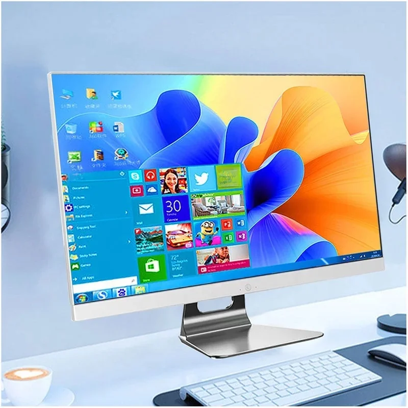 27-дюймовый универсальный ПК Core I7 10750H 16 ГБ ОЗУ 512 ГБ SSD OEM AIO Настольный компьютер Моноблок «все в одном» с батареей ИБП