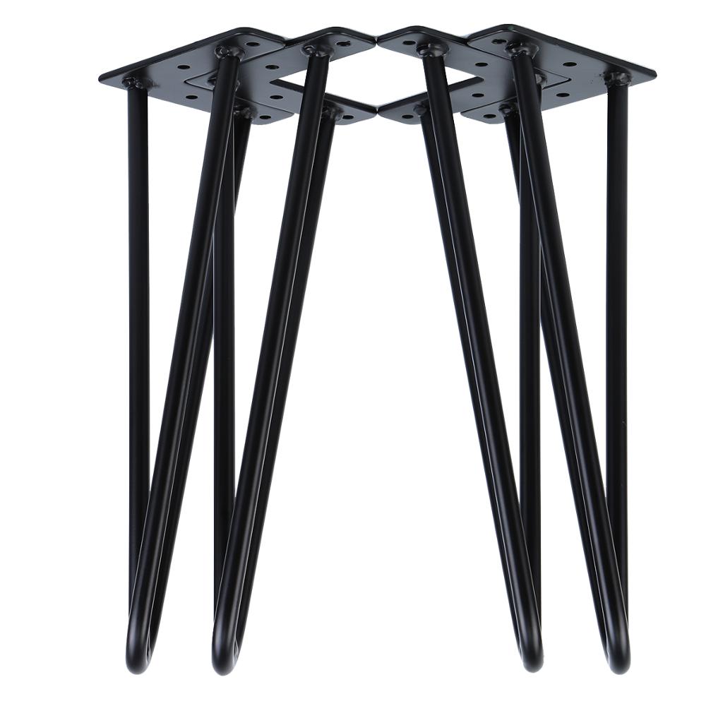 4 Pz Hairpin Gambe Hairpins Tavolo Skids Hairpin Gambe Tavolo Piede Staffa DIY Artigianato