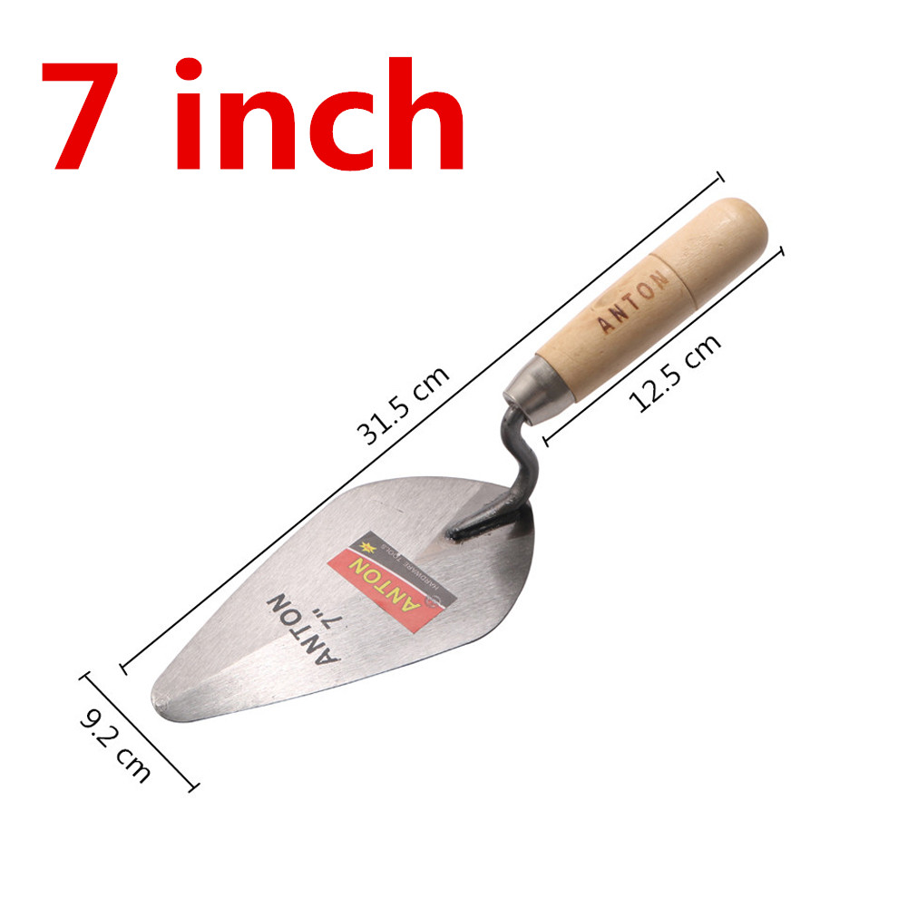 Strumenti di costruzione da 6/7 pollici Coltello per stucco Cazzuola per mattoni Posa lama in acciaio al carbonio Strumento per intonaco Acciaio al carbonio per piastrellatura