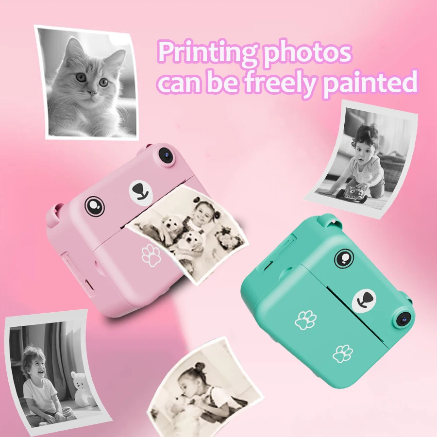 Multi functional children's camera is a must-have Halloween gift. The camera can print instantly and is a portable small camera