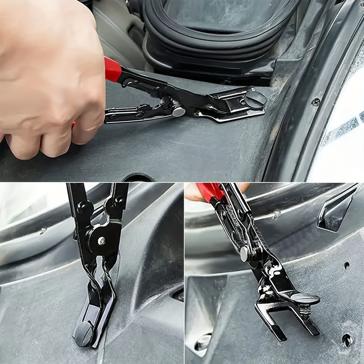 Fastener Remover รถ Trim Rivet Removal Pry เครื่องมือชุดซ่อมสําหรับยานยนต์แผงประตู,เบาะ,แดชบอร์ด,ตัวยึดพลาสติก