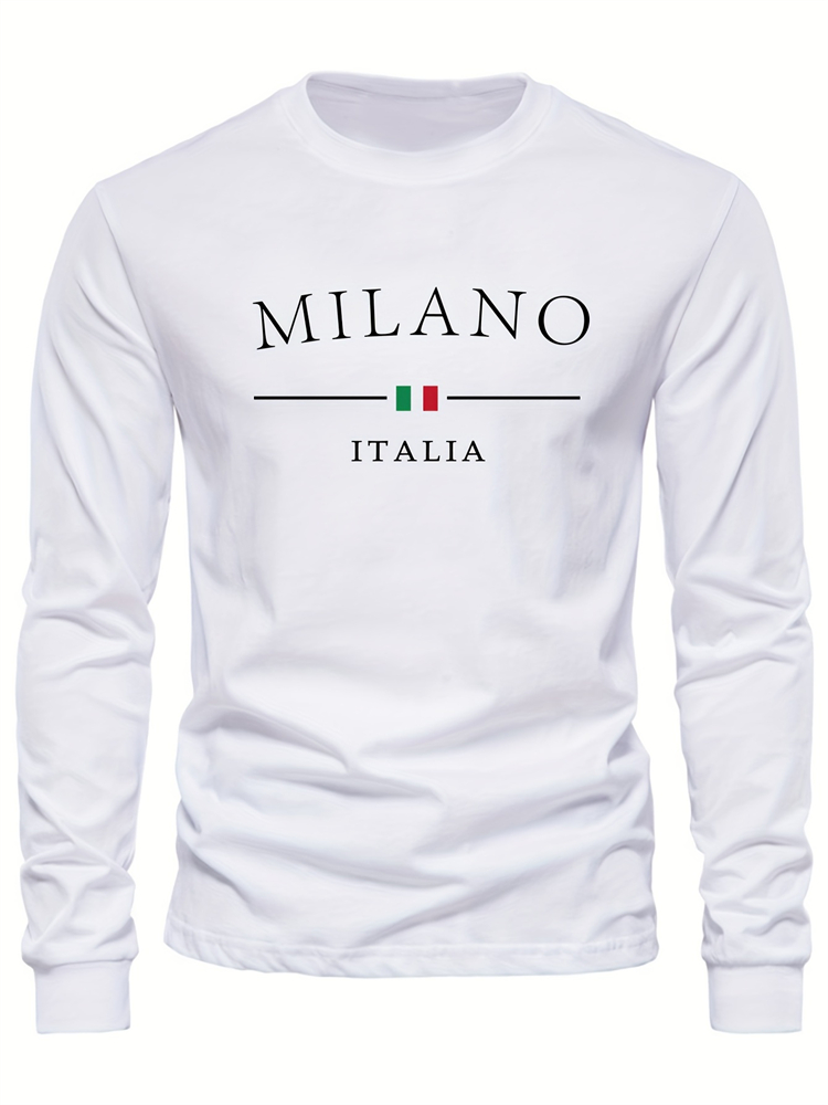 Sudadera con estampado de letras de albaricoque de gran tamaño para hombre