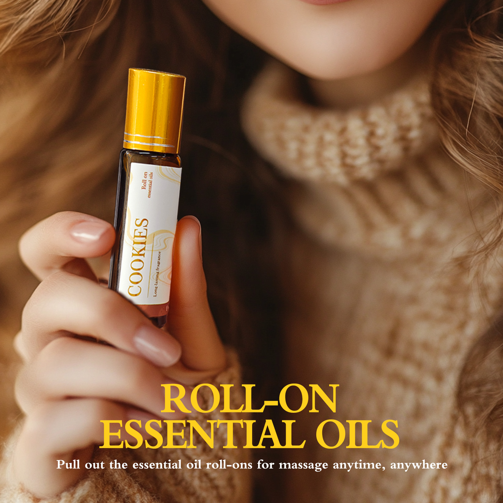 2PC/1PC 10ml Schokolade Moschus Pfefferminze Rolle Auf Ätherische Öle Massageöl Parfüm Körperöl Geschenke Hautpflege Lang anhaltender Duft