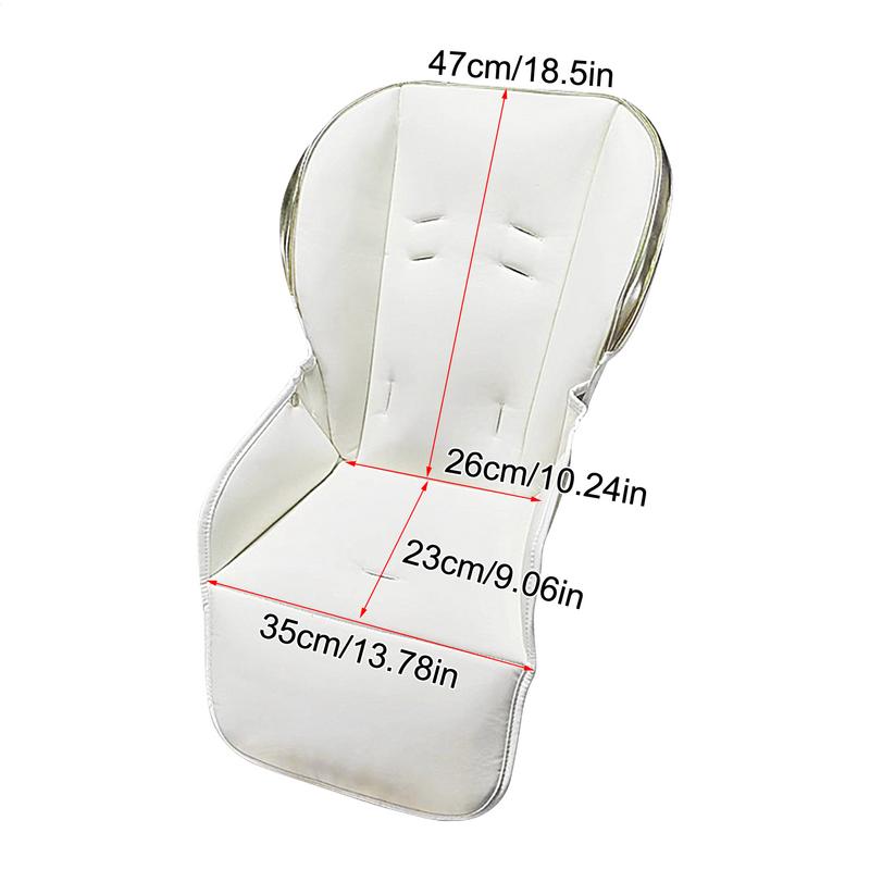 Capa de couro para cadeira alta de criança, capa de couro pu para cadeira alta, protetor de derramamentos e migalhas, cadeira de jantar infantil