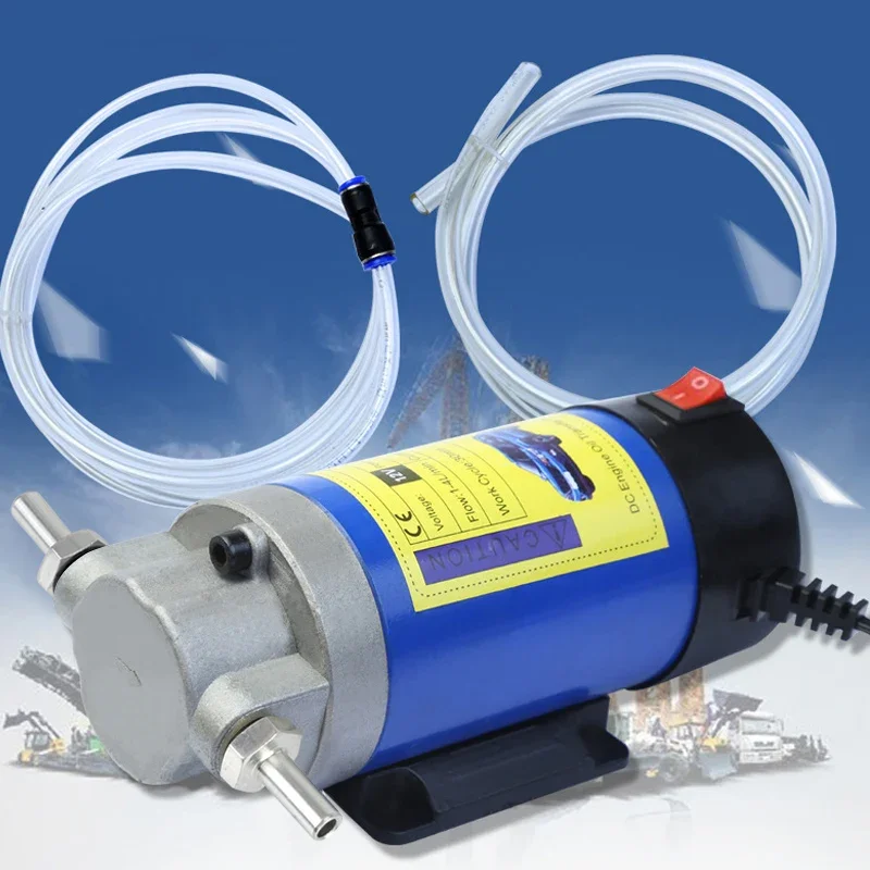 Tragbare elektrische Öltransferpumpe mit 12 V/24 V – 1–4 l/min Kraftstoff-/Dieselextraktor für Auto, Boot, Motor – Siphon-Werkzeug mit automatischer Abschaltung