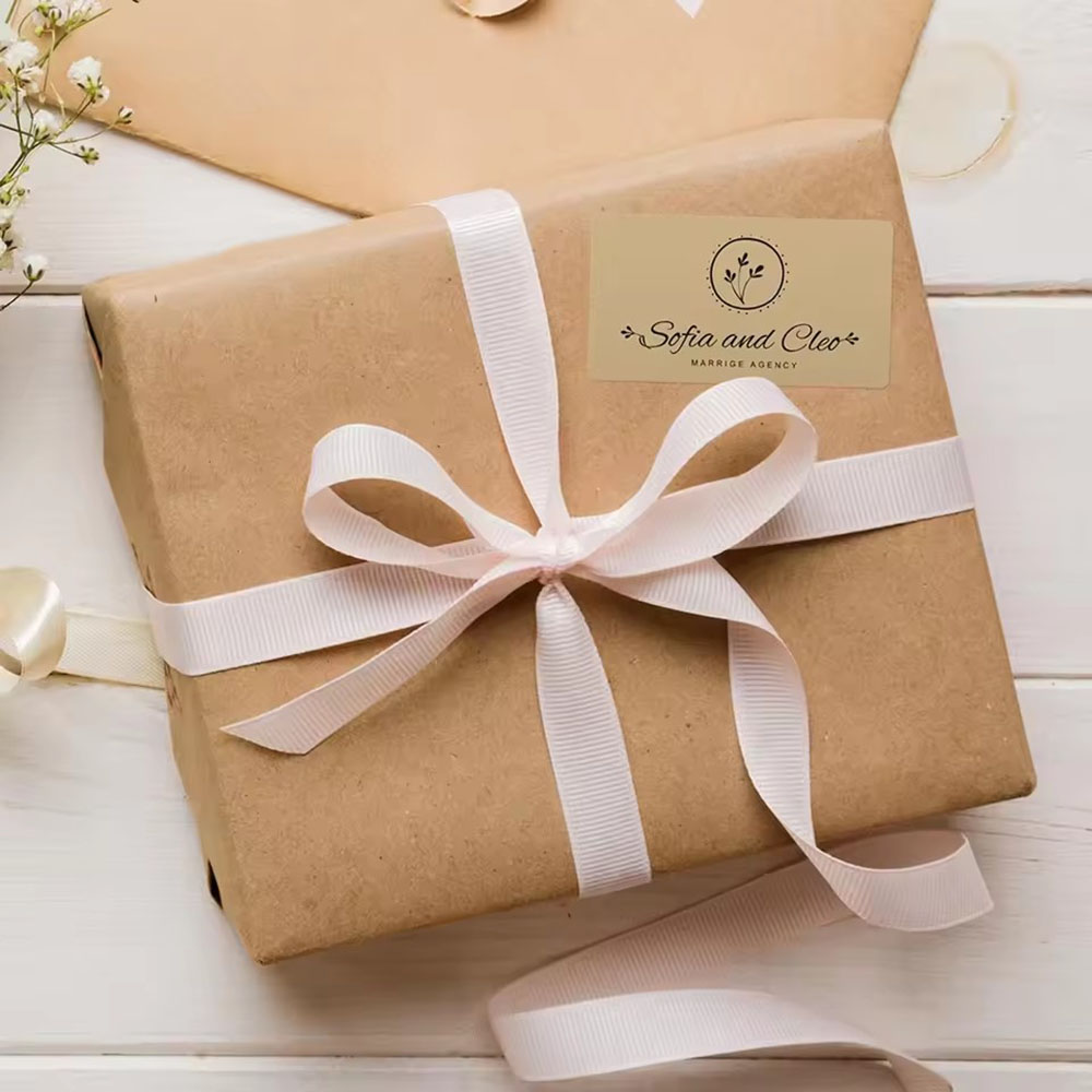 1/5 rolo de adesivos kraft, etiquetas autoadesivas, itens de papel, escritório, casa, garrafa de alvo de natal, adesivos de classificação manuscritos